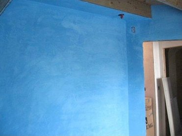 Walls seem to glow. Nothing like integral color plaster