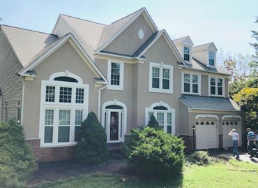 Finished house in Ashburn, Virginia.