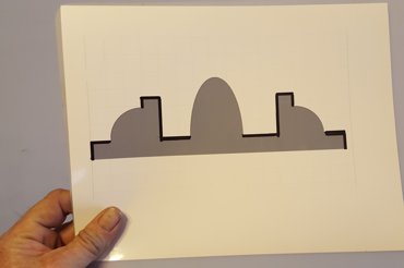 I drew the profile and printed it out on Heavy
                stock