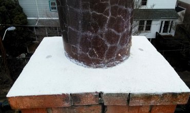 We always, always re coat the cap on a chimney.