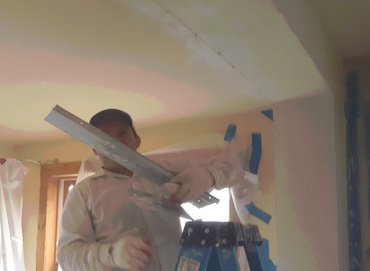 Plaster is done in a day in Takoma Park