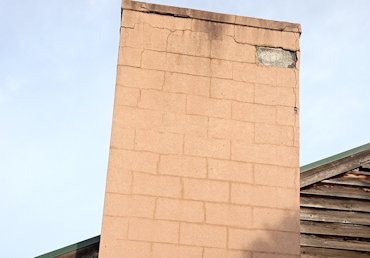 Stucco replaced on this chimney Cross Junction, Virginia.