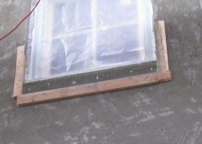 Window
              sills are formed and filled