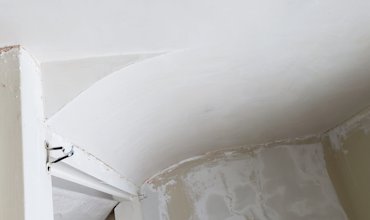 Plaster ceiling with curve replaced in Waterford, Virginia