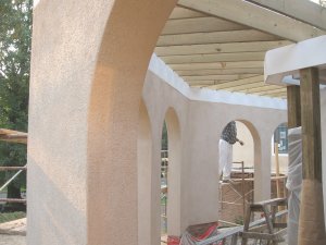 Stucco arches