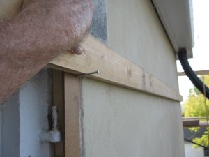 Horizontal joints are scored
