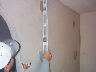 metal lath with a sand plaster basecoat