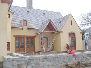 Color stucco house