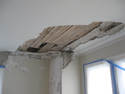 plaster ceiling before