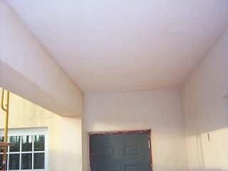 suspended
              lath and stucco ceiling