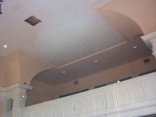 Finished
              sanctuary ceiling