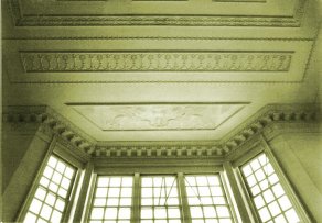 plaster ceiling with frieze