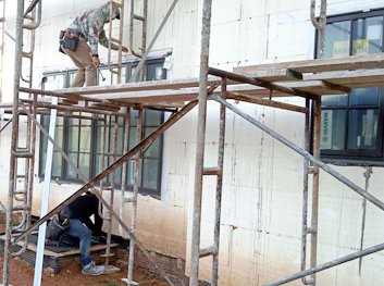 ICF stucco house in Bentonville, Virginia