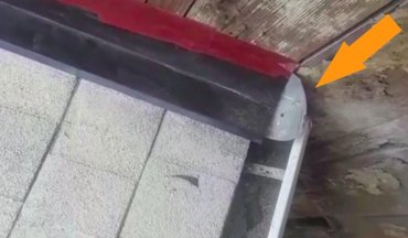 A new kick out flashing diverts water into the gutter preventing rot
