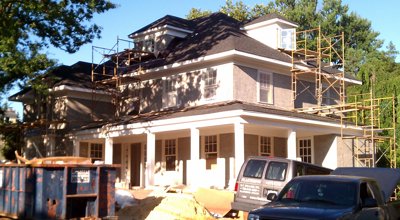 Conventional stucco on new
              construction