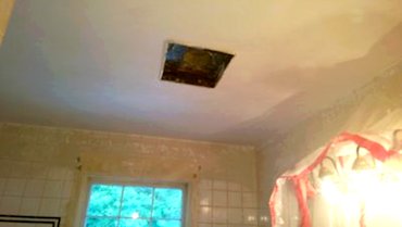 Plaster ceilings replaced with lath and plaster in Falls Church, Virginia.