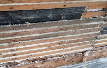 stucco was on wood lath.