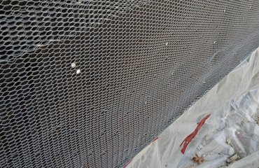 new tar paper and new metal lath