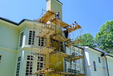 Setting up scaffold in McLean, Virginia