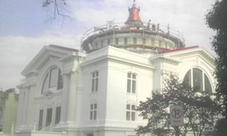 Historic Dome re stuccoed in Washington, DC