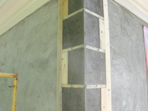 stucco quoins