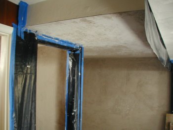 Rock lath and plaster walls