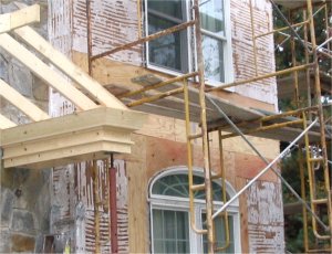 Rotted
              sheathing replaced