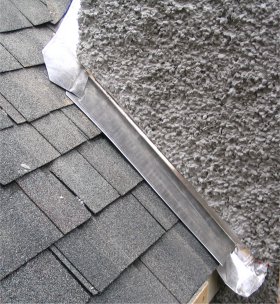 counter flashing on the chimney