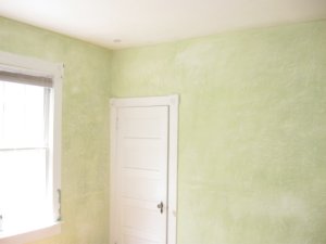 Elegant mottled colors accent the beauty of plaster walls