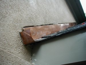 copper kickout flashing and counter flashing