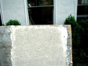 Aggregated stucco finish with fine white rocks in Arlington, VA