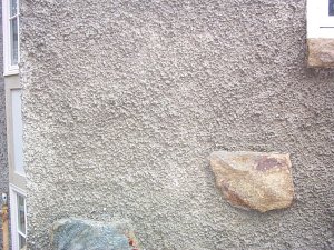 Pebble dash with random stones in Washington, DC